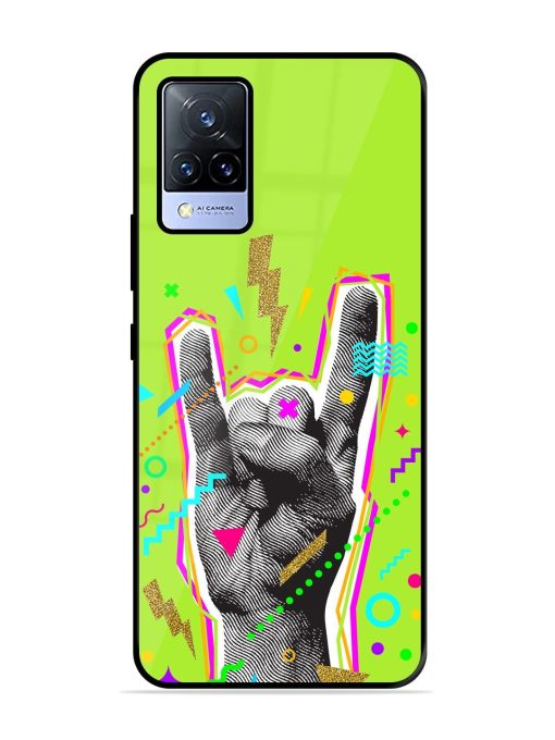 Neon Rock Glossy Soft Edge Case for Vivo V21 (5G) Chachhi