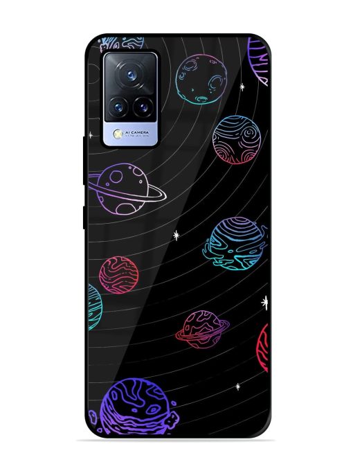 Cosmic Ballet Glossy Soft Edge Case for Vivo V21 (5G) Chachhi