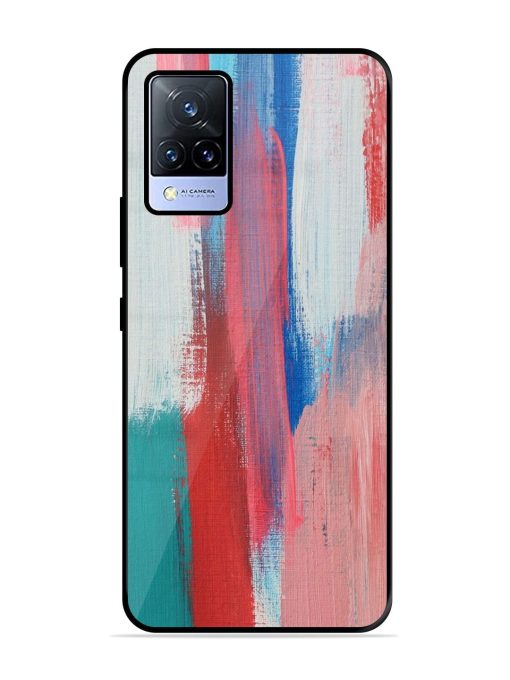 Colorful Chaos Glossy Soft Edge Case for Vivo V21 (5G) Chachhi