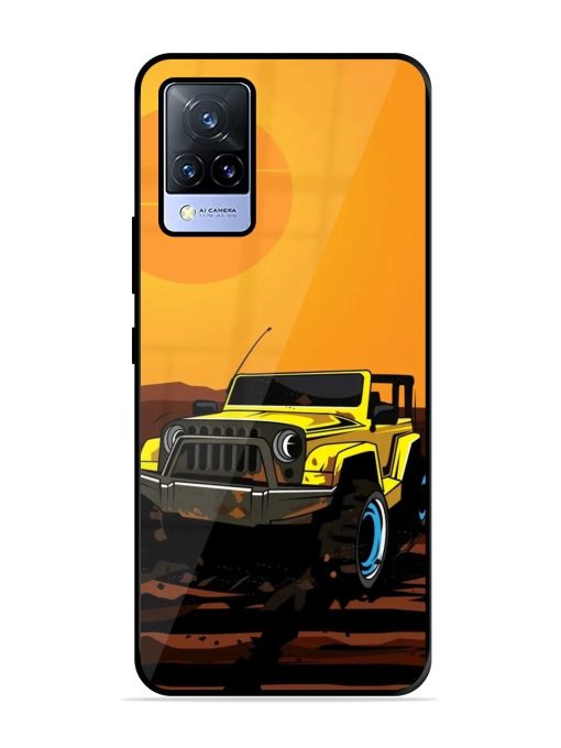 Sunset Cruise Glossy Soft Edge Case for Vivo V21 (5G) Chachhi