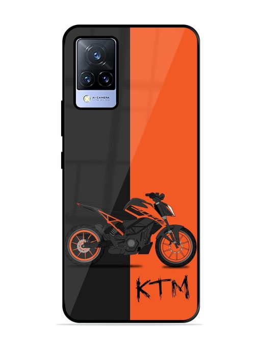 Orange Beast Glossy Soft Edge Case for Vivo V21 (5G) Chachhi