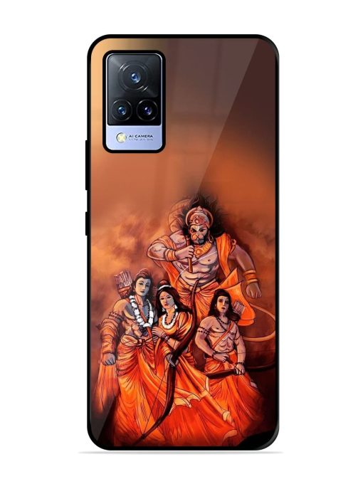 Sita Ram Glossy Soft Edge Case for Vivo V21 (5G) Chachhi