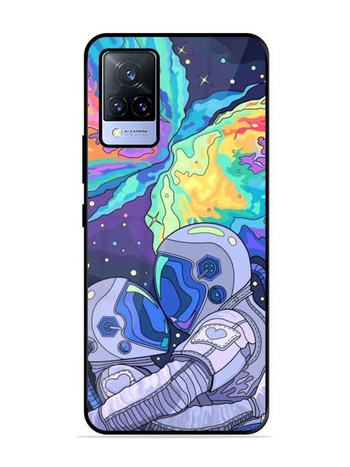 Cosmic Love Glossy Soft Edge Case for Vivo V21 (5G) Chachhi