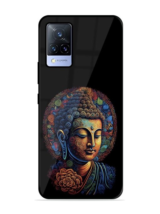 Stained Glass Serenity Glossy Soft Edge Case for Vivo V21 (5G) Chachhi