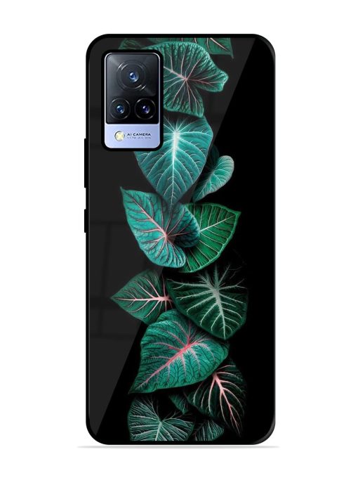 Emerald Elegance Glossy Soft Edge Case for Vivo V21 (5G) Chachhi