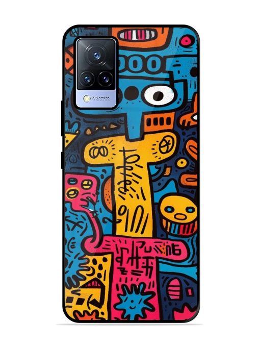 Doodletopia Glossy Soft Edge Case for Vivo V21 (5G) Chachhi