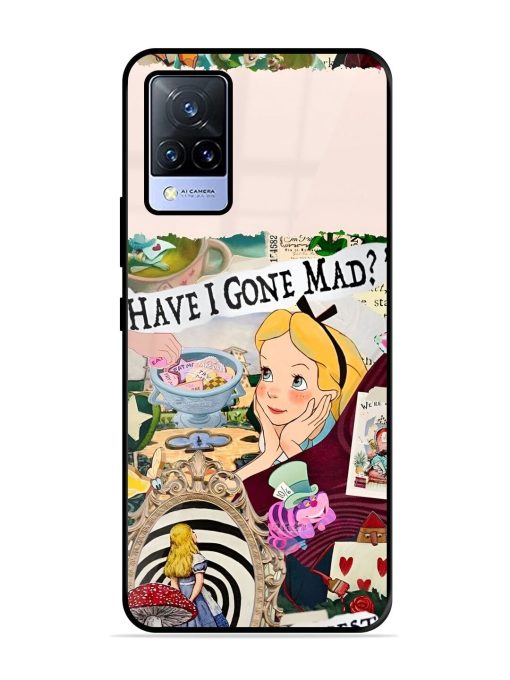 Mad Hatter'S Collage Glossy Soft Edge Case for Vivo V21 (5G) Chachhi