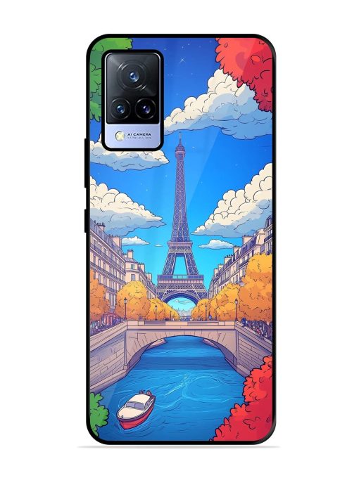 Parisian Panorama Glossy Soft Edge Case for Vivo V21 (5G) Chachhi