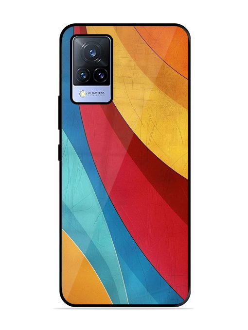 Curving Canvas Glossy Soft Edge Case for Vivo V21 (5G) Chachhi