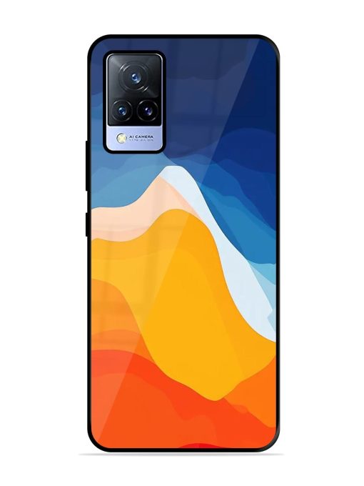 Liquid Landscape Glossy Soft Edge Case for Vivo V21 (5G) Chachhi