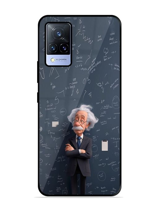 Albert Einstein Glossy Soft Edge Case for Vivo V21 (5G) Chachhi