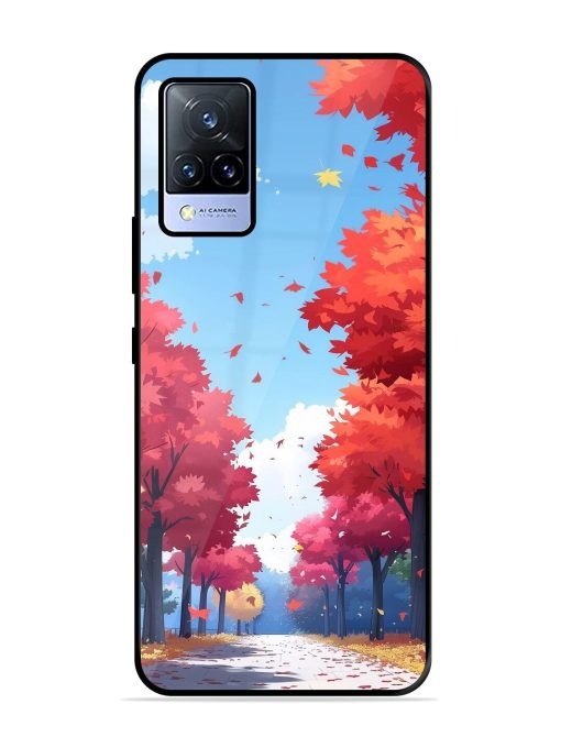 Autumn'S Embrace Glossy Soft Edge Case for Vivo V21 (5G) Chachhi