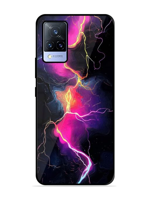 Electric Dreams Glossy Soft Edge Case for Vivo V21 (5G) Chachhi