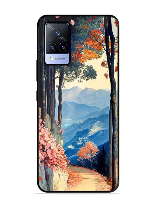 Mountainside Serenity Glossy Soft Edge Case for Vivo V21 (5G) Chachhi