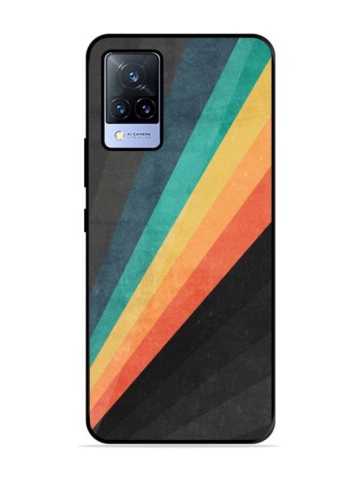 Retro Spectrum Glossy Soft Edge Case for Vivo V21 (5G) Chachhi