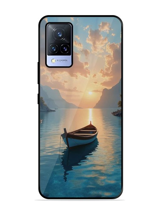 Serene Sunset Glossy Soft Edge Case for Vivo V21 (5G) Chachhi