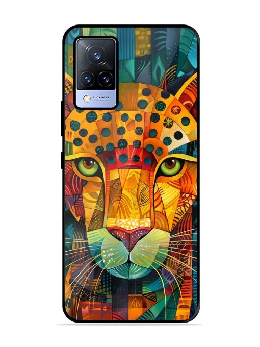 Mosaic Majesty Glossy Soft Edge Case for Vivo V21 (5G) Chachhi