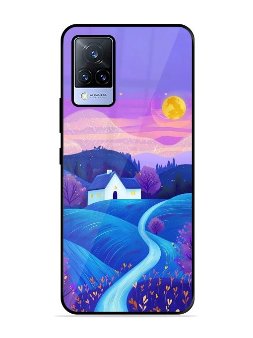 Moonlit Meadow Glossy Soft Edge Case for Vivo V21 (5G) Chachhi