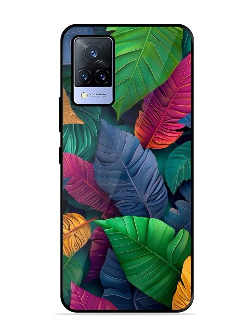 Tropical Tapestry Glossy Soft Edge Case for Vivo V21 (5G) Chachhi