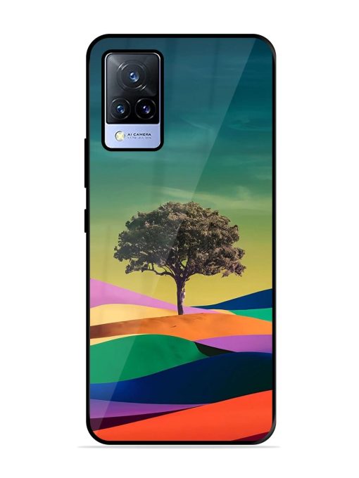 Rainbow'S Lone Sentinel Glossy Soft Edge Case for Vivo V21 (5G) Chachhi