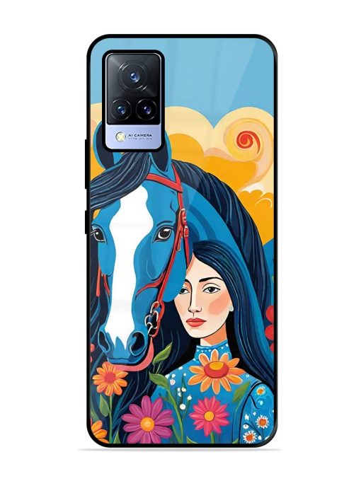 Equine Enchantment Glossy Soft Edge Case for Vivo V21 (5G) Chachhi