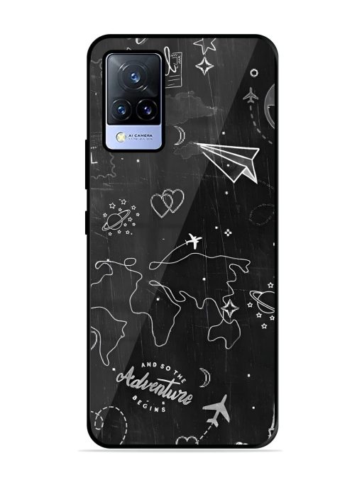 Wanderlust Sketchbook Glossy Soft Edge Case for Vivo V21 (5G) Chachhi