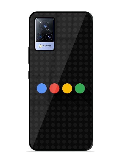 Google Dots Glossy Soft Edge Case for Vivo V21 (5G) Chachhi