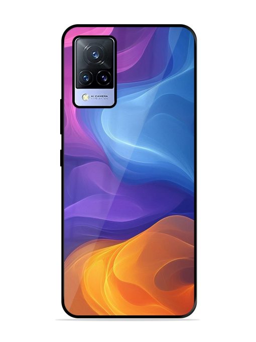 Cosmic Currents Glossy Soft Edge Case for Vivo V21 (5G) Chachhi