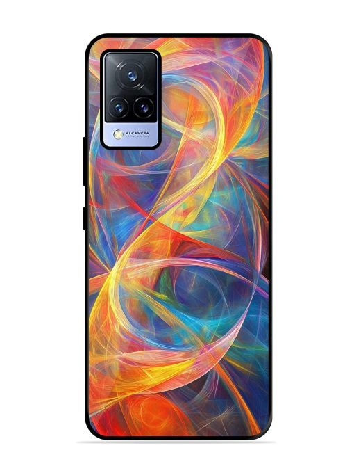 Cosmic Currents Glossy Soft Edge Case for Vivo V21 (5G) Chachhi