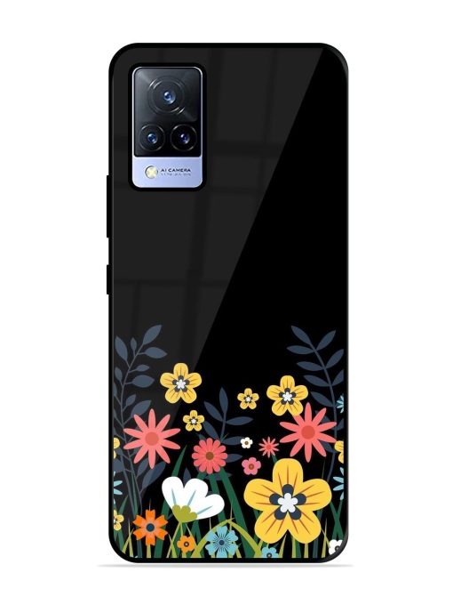 Floral Night Sky Glossy Soft Edge Case for Vivo V21 (5G)