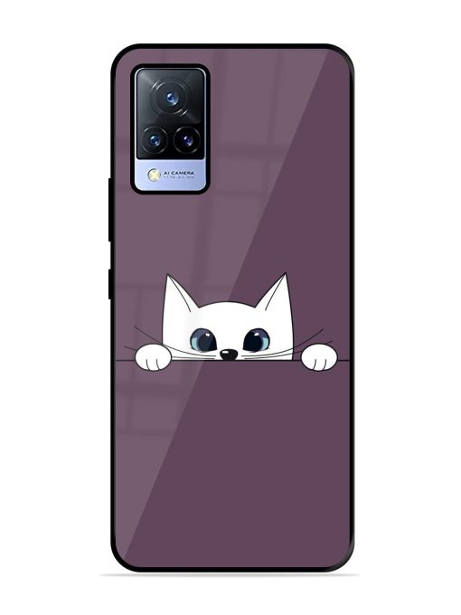 Peek-A-Boo Kitty Glossy Soft Edge Case for Vivo V21 (5G) Chachhi