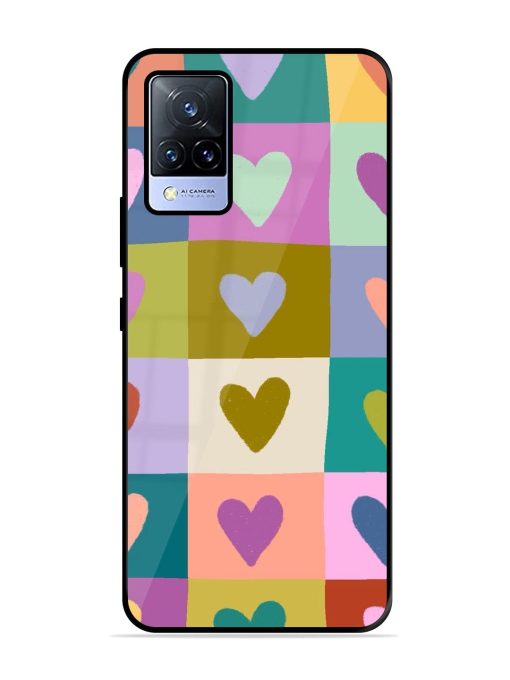 Box Of Hearts Glossy Soft Edge Case for Vivo V21 (5G) Chachhi