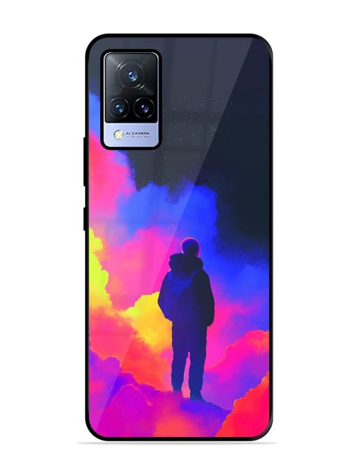 Cosmic Wanderer Glossy Soft Edge Case for Vivo V21 (5G) Chachhi