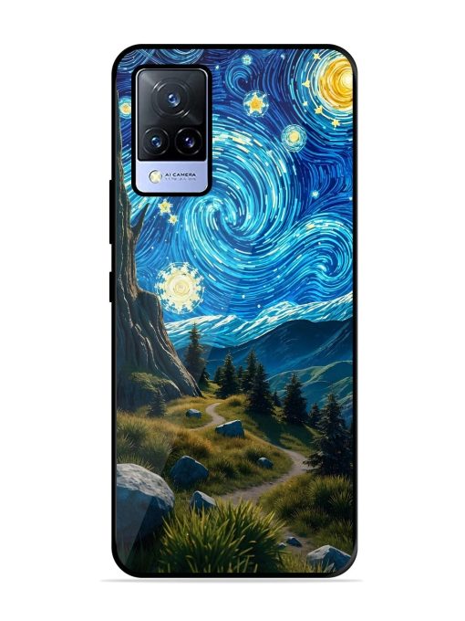 Starry Night In The Shire Glossy Soft Edge Case for Vivo V21 (5G) Chachhi