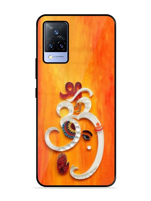 Ganesha In Quilling Art Glossy Soft Edge Case for Vivo V21 (5G) Chachhi