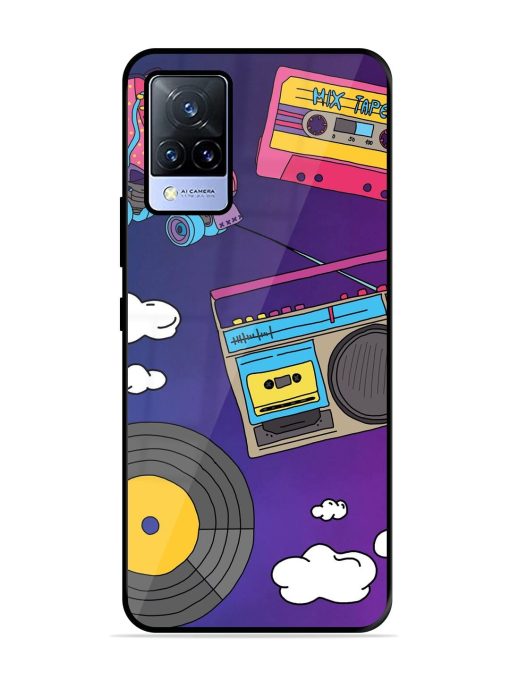 Retro Vibes Glossy Soft Edge Case for Vivo V21 (5G) Chachhi