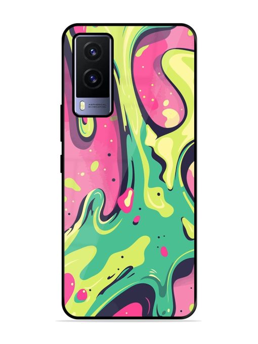 Gooey Grooves Glossy Soft Edge Case for Vivo V21E (5G) Chachhi