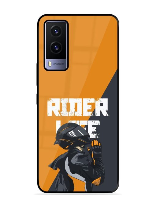 Ride Never Ends Glossy Soft Edge Case for Vivo V21E (5G) Chachhi