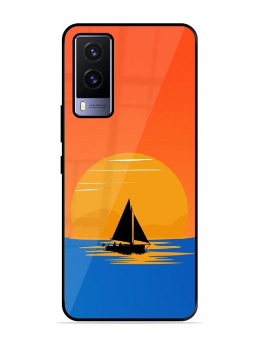 Sunset Sail Glossy Soft Edge Case for Vivo V21E (5G) Chachhi