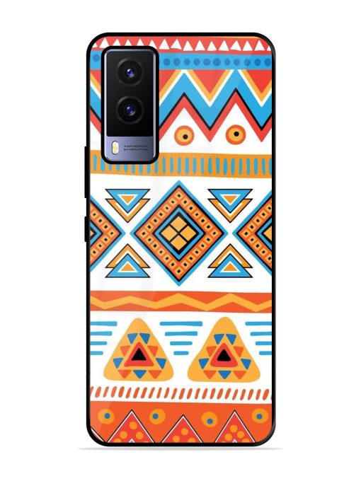 Vibrant Tribal Pattern Glossy Soft Edge Case for Vivo V21E (5G) Chachhi