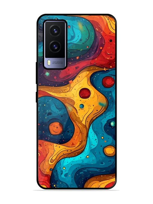 Cosmic Swirl Glossy Soft Edge Case for Vivo V21E (5G) Chachhi