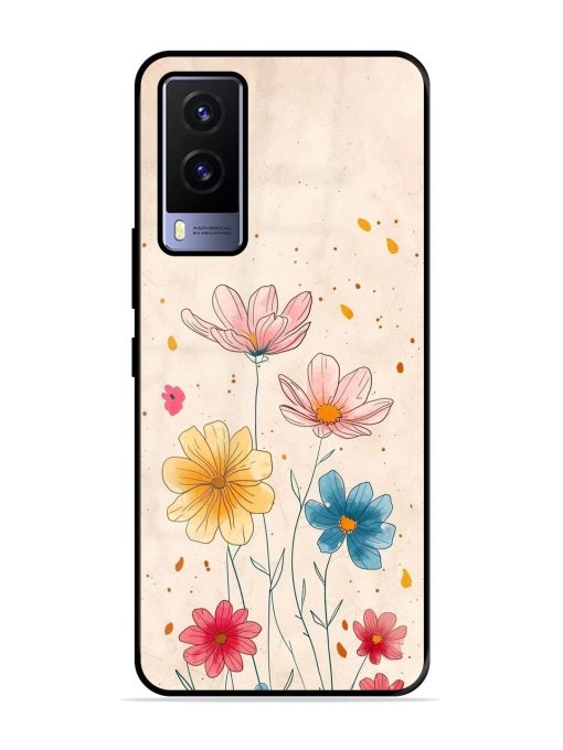 Delicate Bloom Glossy Soft Edge Case for Vivo V21E (5G) Chachhi