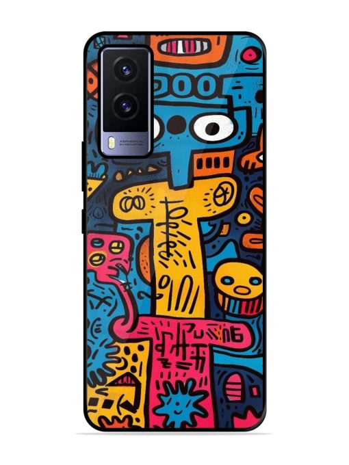 Doodletopia Glossy Soft Edge Case for Vivo V21E (5G) Chachhi