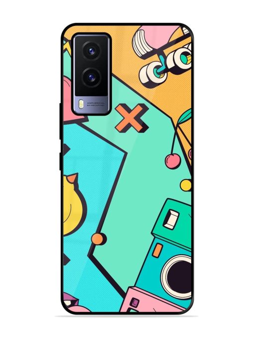 Retro Remix Glossy Soft Edge Case for Vivo V21E (5G) Chachhi