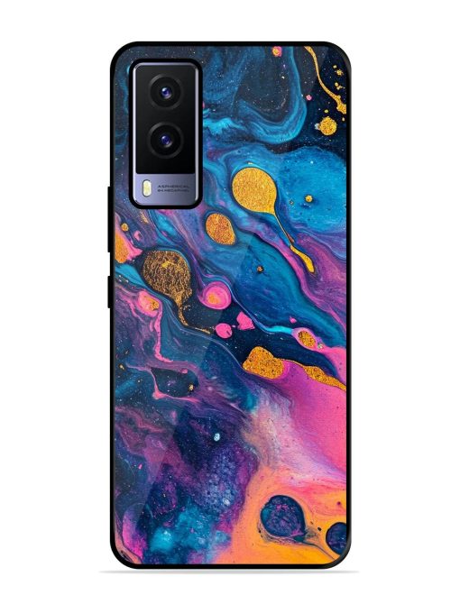 Cosmic Swirl Glossy Soft Edge Case for Vivo V21E (5G) Chachhi