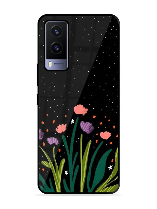 Midnight Bloom Glossy Soft Edge Case for Vivo V21E (5G) Chachhi