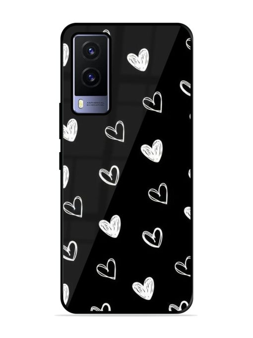 Scattered Hearts Glossy Soft Edge Case for Vivo V21E (5G) Chachhi