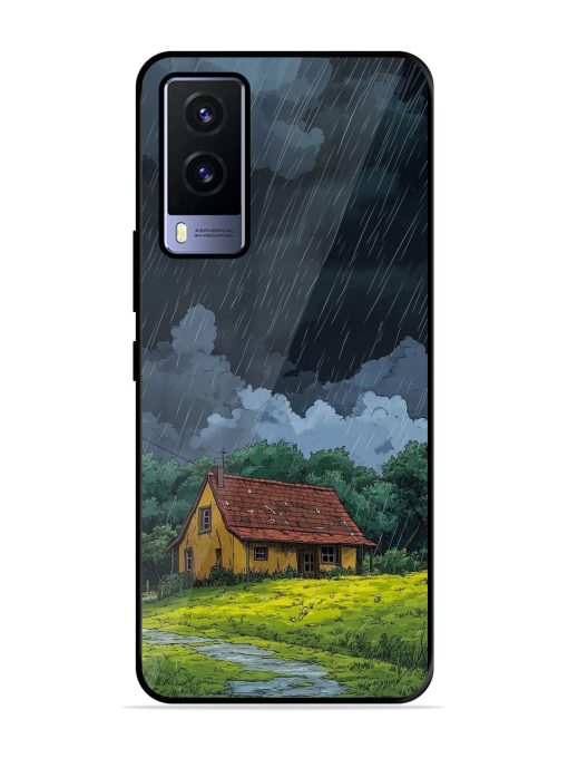 Rainy Day Retreat Glossy Soft Edge Case for Vivo V21E (5G) Chachhi