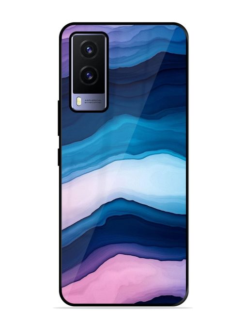 Oceanic Layers Glossy Soft Edge Case for Vivo V21E (5G) Chachhi