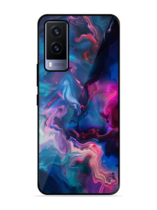 Cosmic Swirl Glossy Soft Edge Case for Vivo V21E (5G) Chachhi